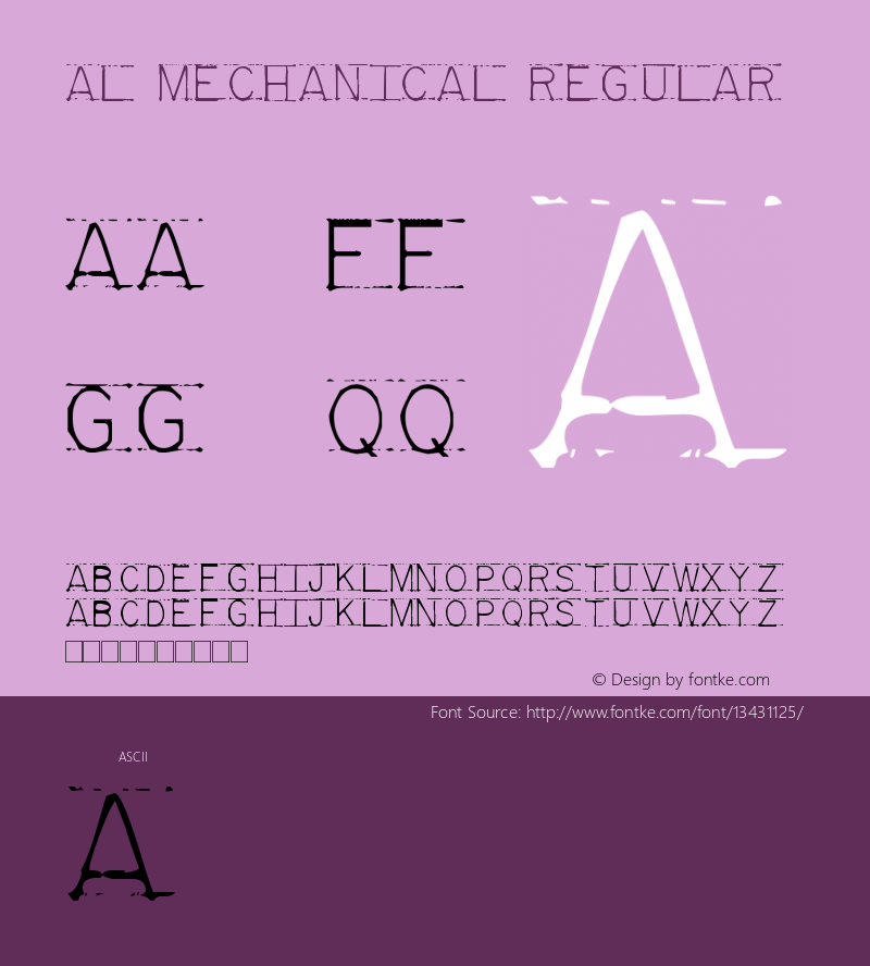 AL Mechanical Regular Version 1.00 September 29, 2005, initial release图片样张