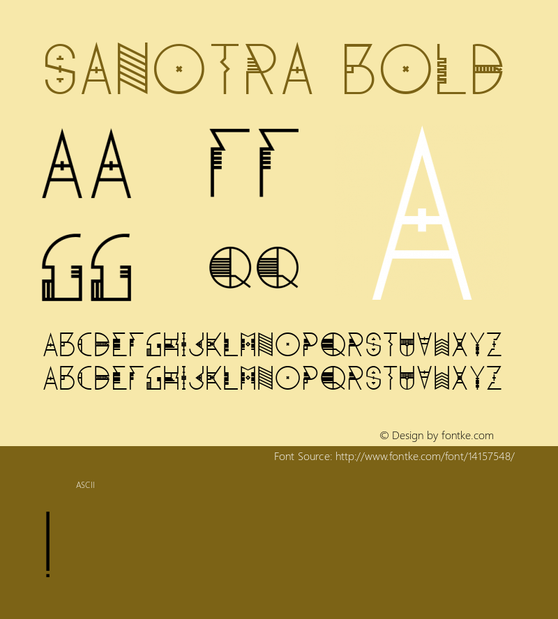 Sanotra Bold Version 1.000图片样张