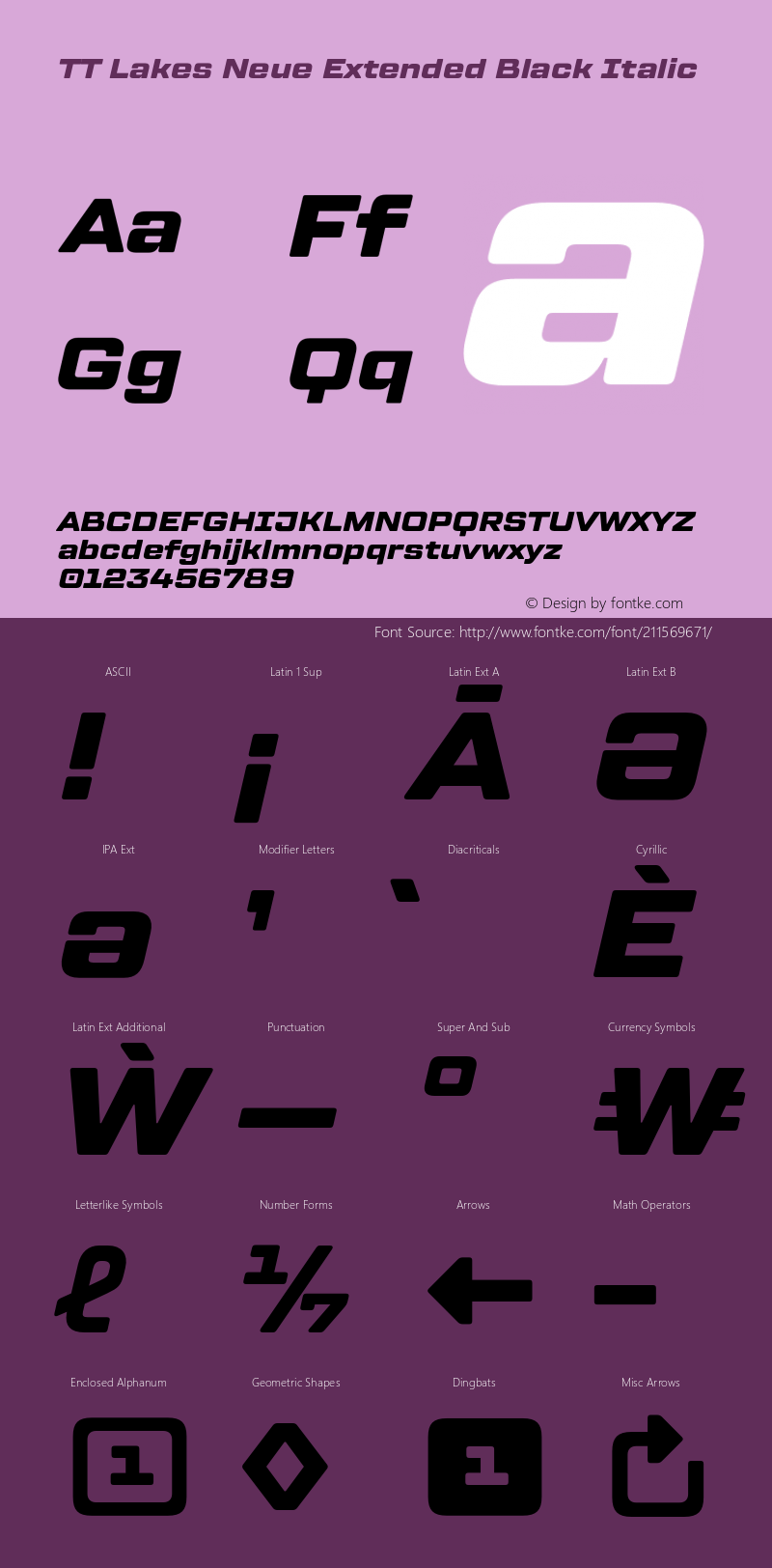 TT Lakes Neue Extended Black Italic Version 1.100.14042021图片样张