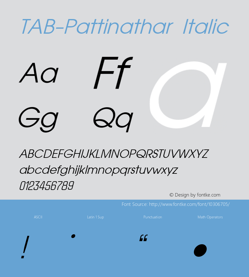 TAB-Pattinathar Italic 8.1图片样张