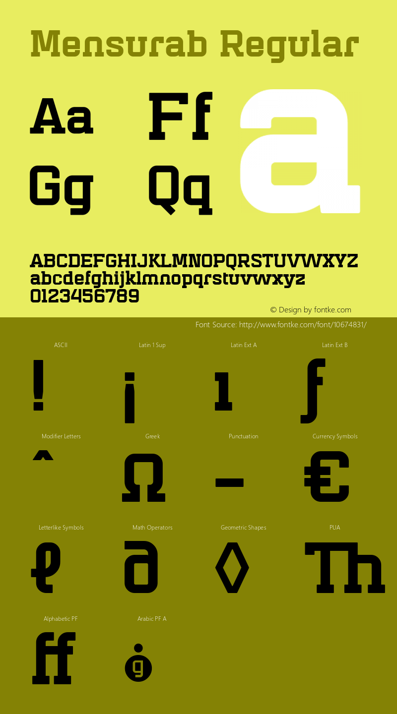 Mensurab Regular Version 001.001 ;com.myfonts.easy.graviton.mensura-slab.black.wfkit2.version.4bZV图片样张