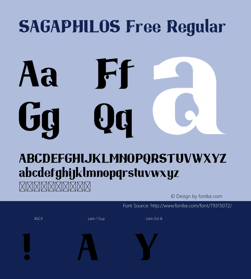 SAGAPHILOS Free Version 1.005;Fontself Maker 3.5.1图片样张