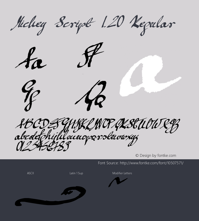 Mickey Script 1.20 Regular Version 1.10 March 8, 2013图片样张