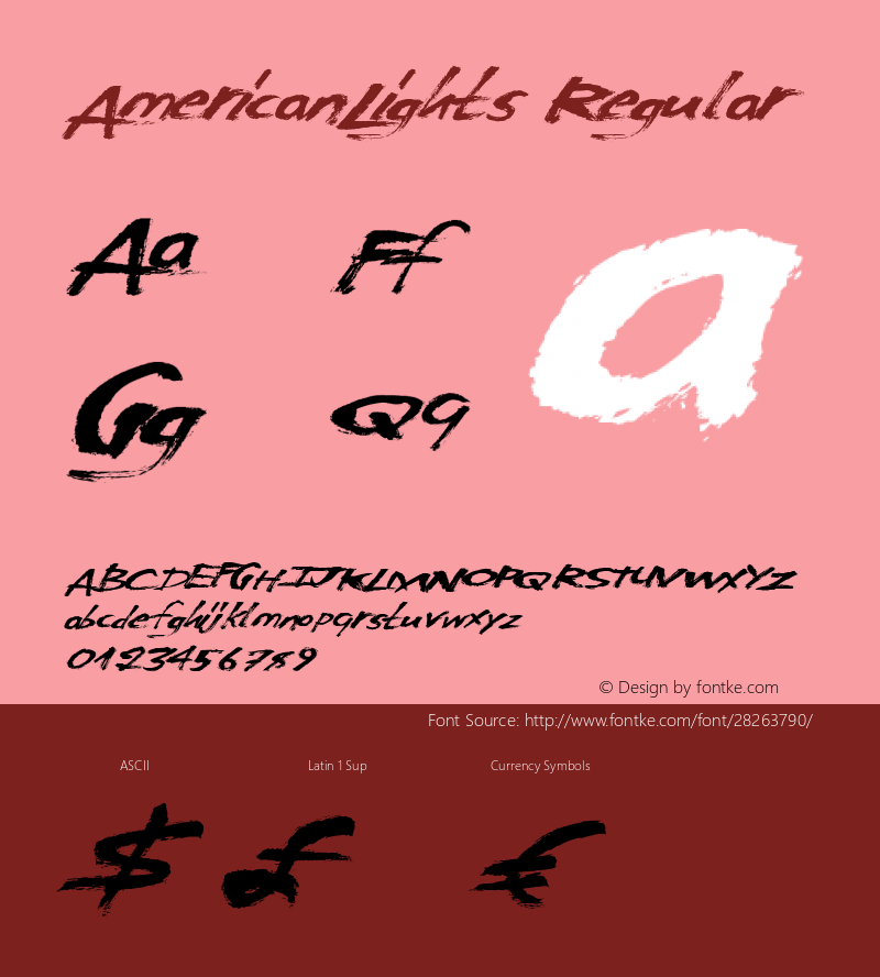 AmericanLights Version 1.00 November 15, 2014, initial release图片样张