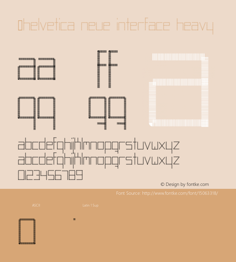 .Helvetica Neue Interface Heavy 10.0d35e1图片样张