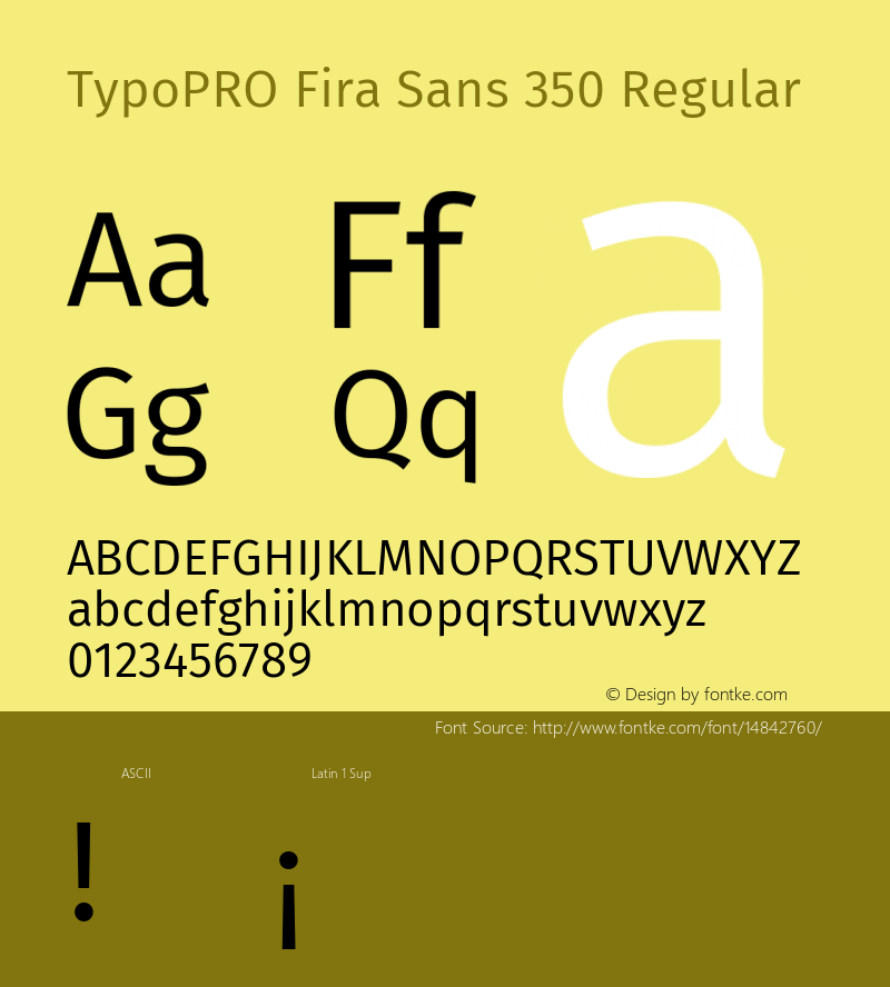 TypoPRO Fira Sans 350 Regular Version 3.111;PS 003.111;hotconv 1.0.70;makeotf.lib2.5.58329图片样张