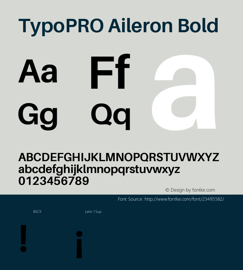 TypoPRO Aileron Bold Version 1.102;PS 001.102;hotconv 1.0.70;makeotf.lib2.5.58329图片样张
