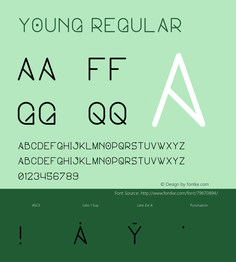 Young Version 1.002;Fontself Maker 3.3.0图片样张