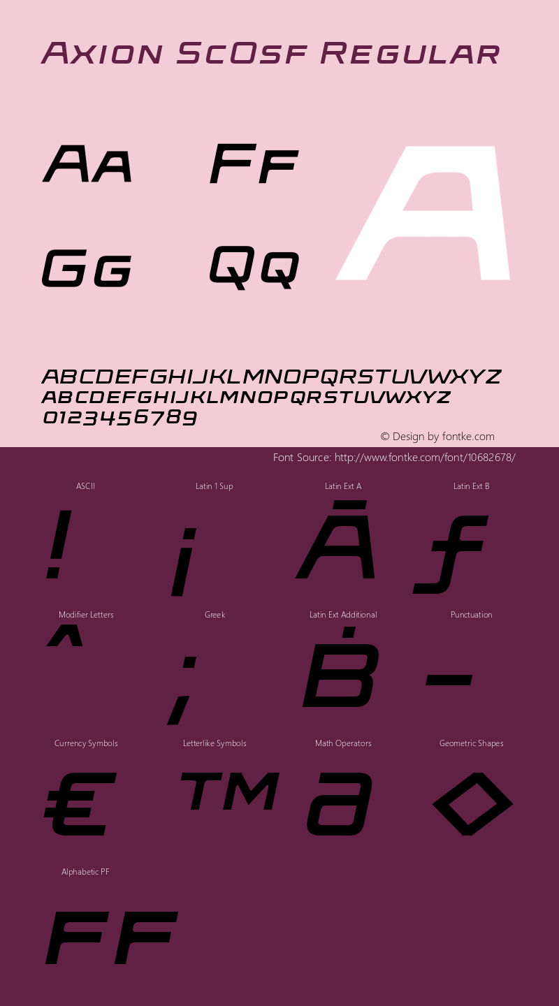 Axion ScOsf Regular OTF 1.000;PS 001.000;Core 1.0.34;com.myfonts.easy.typeinnovations.axion.sc-italic.wfkit2.version.3Gpi图片样张