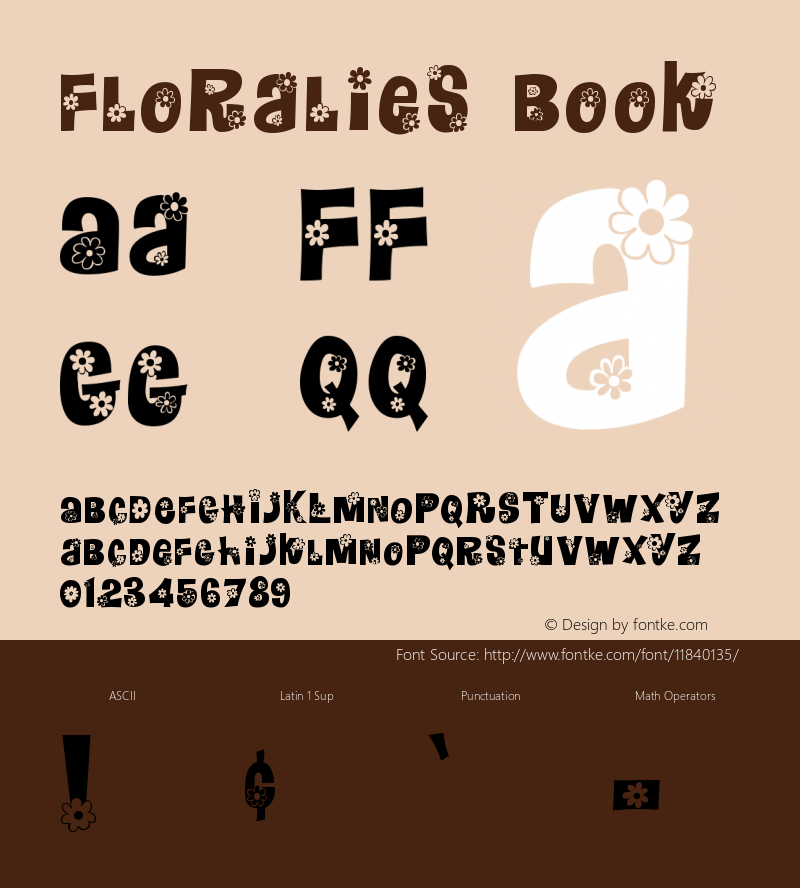 Floralies Book Version Altsys Fontographer图片样张