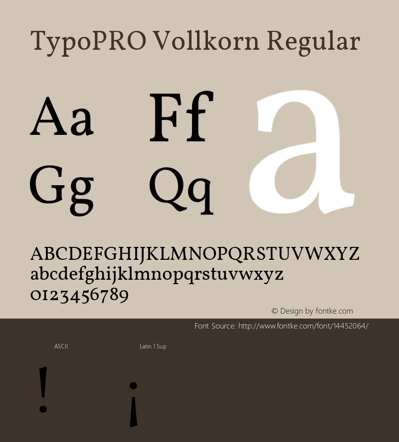 TypoPRO Vollkorn Regular Version 2.001图片样张