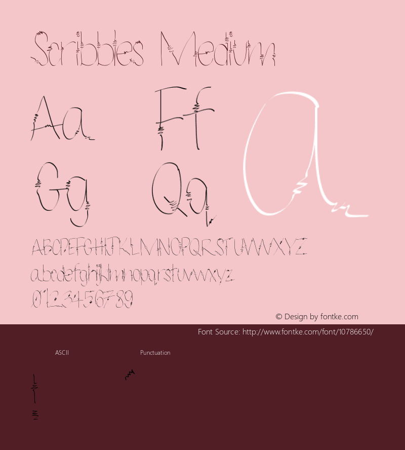 Scribbles Medium Version 001.000图片样张