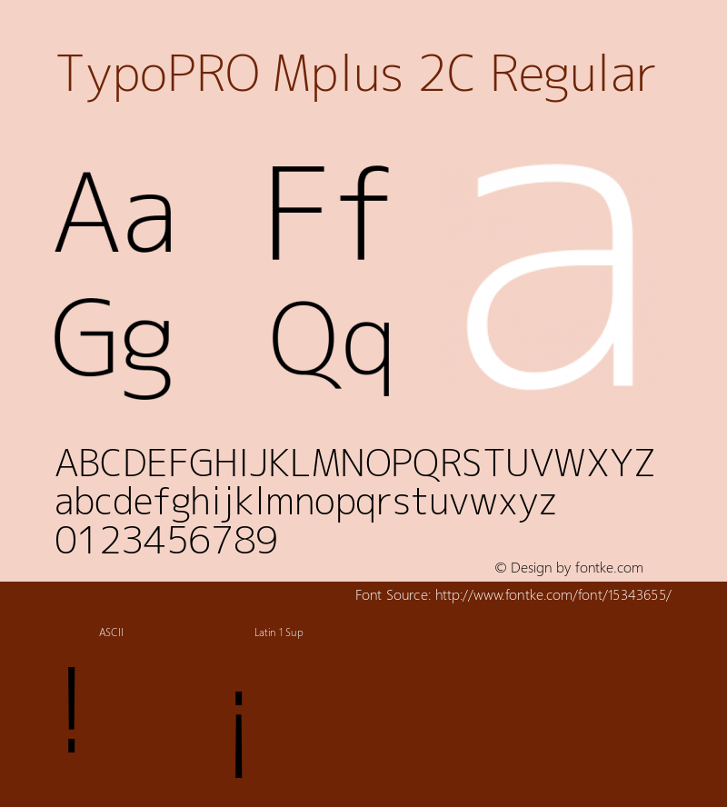 TypoPRO Mplus 2C Regular Version 1.059图片样张