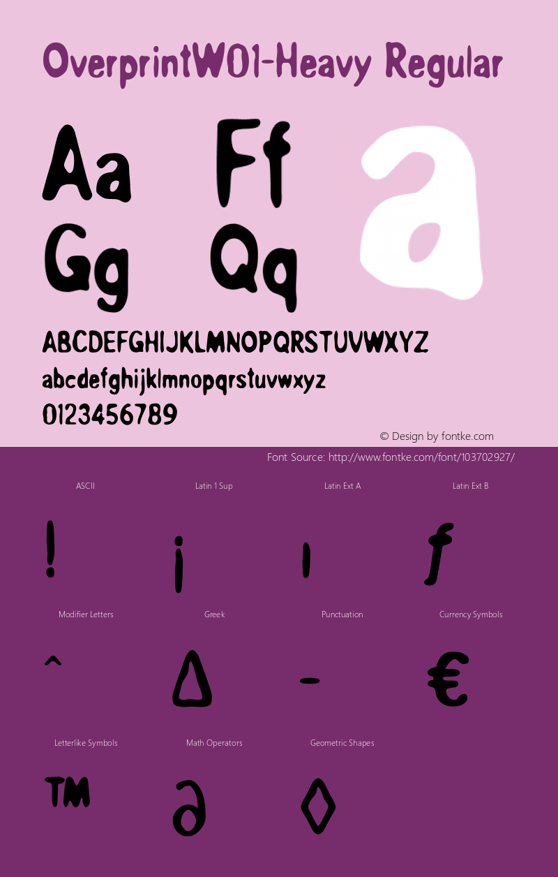 Overprint W01 Heavy Version 1.01图片样张