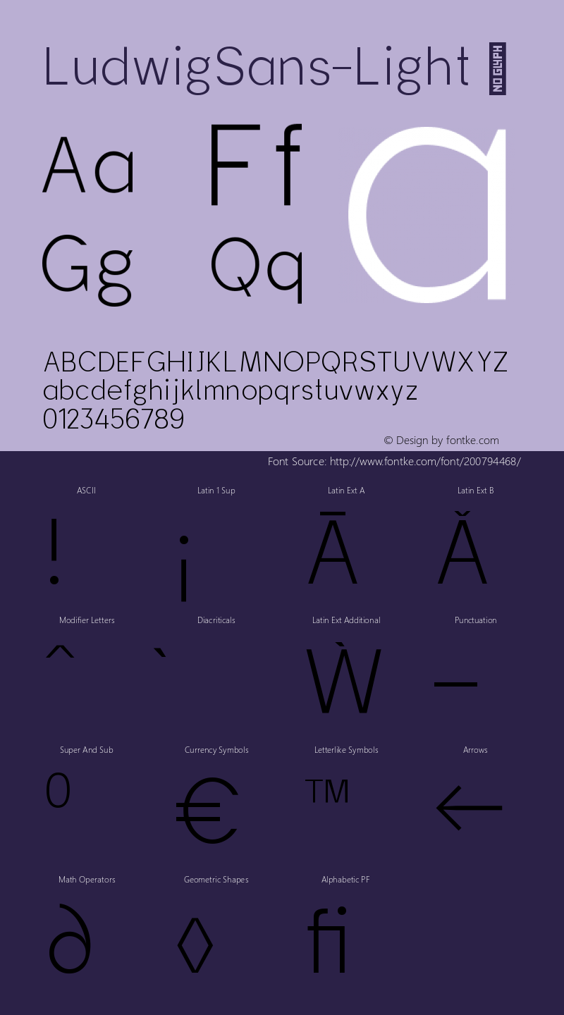 ☞Ludwig Sans Light Version 1.003;hotconv 1.0.109;makeotfexe 2.5.65596; ttfautohint (v1.5);com.myfonts.easy.hyber-type.ludwig-sans.light.wfkit2.version.5Bb3图片样张