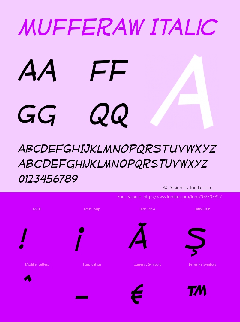 Mufferaw Italic Version 2.201 2004图片样张