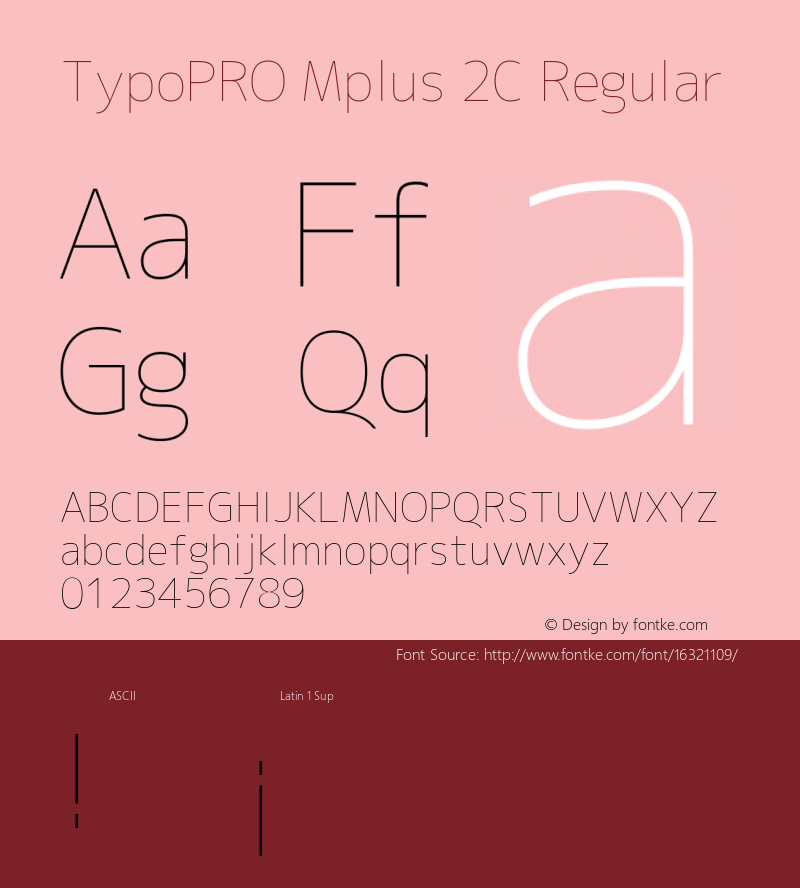 TypoPRO Mplus 2C Regular Version 1.059图片样张