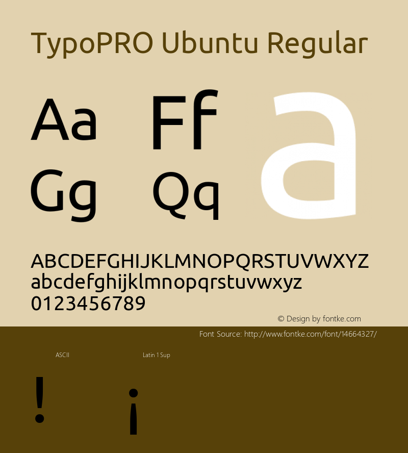 TypoPRO Ubuntu Regular Version 0.80图片样张