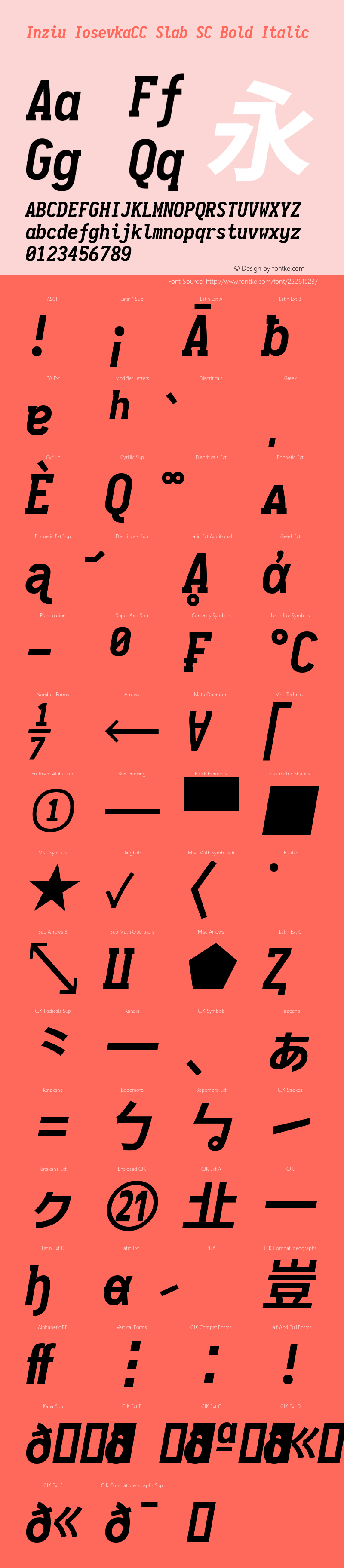 Inziu IosevkaCC Slab SC Bold Italic Version 1.13.1图片样张