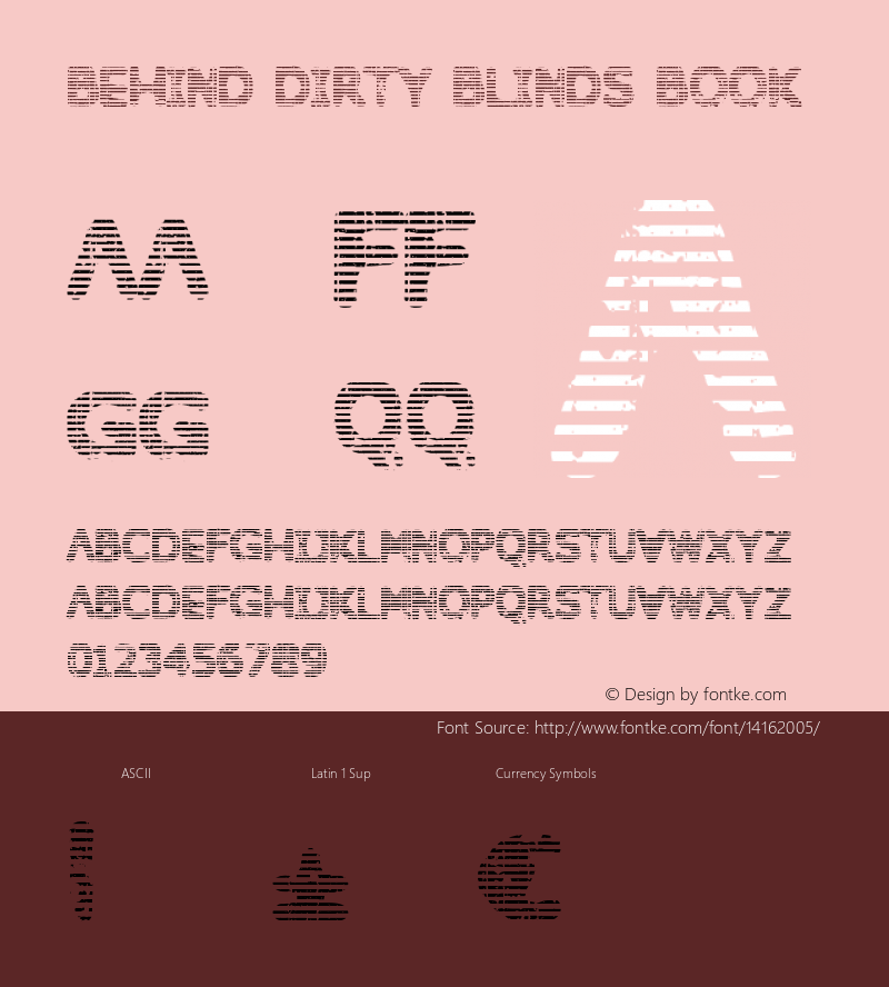 Behind Dirty Blinds Book Version 1.000图片样张