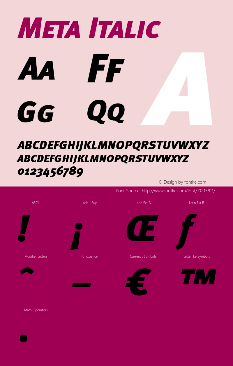 Meta Italic Version 4.301图片样张