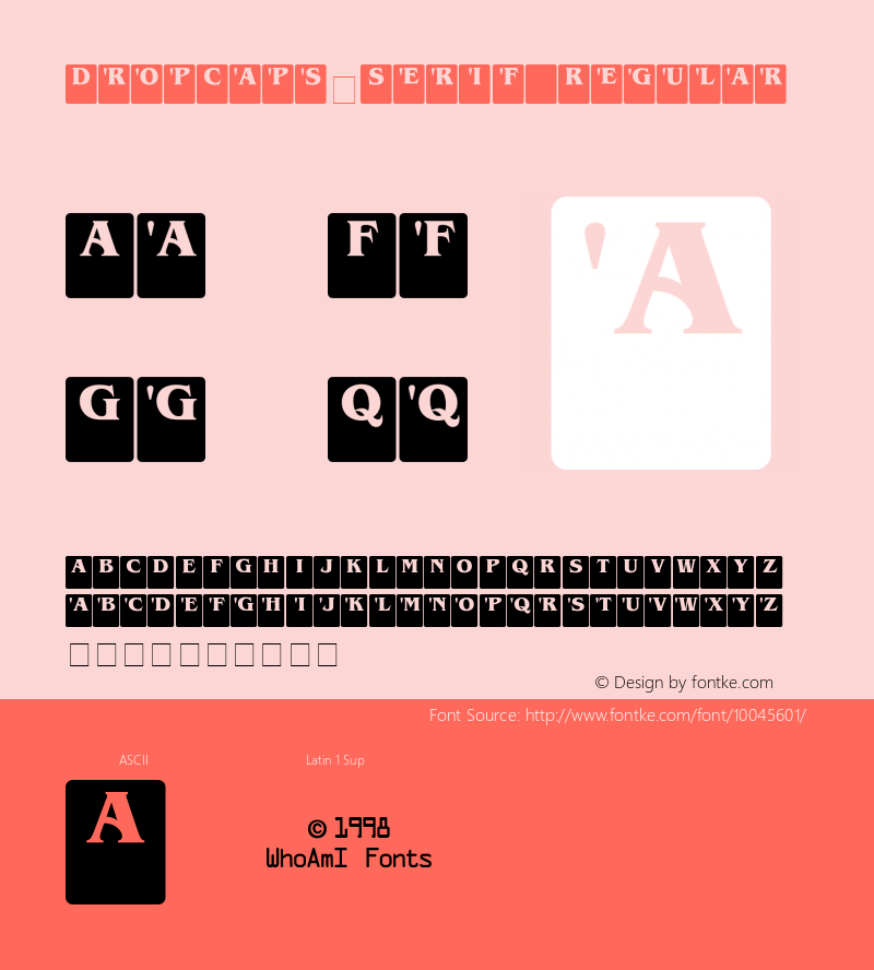 DropCaps-Serif Regular 001.000图片样张