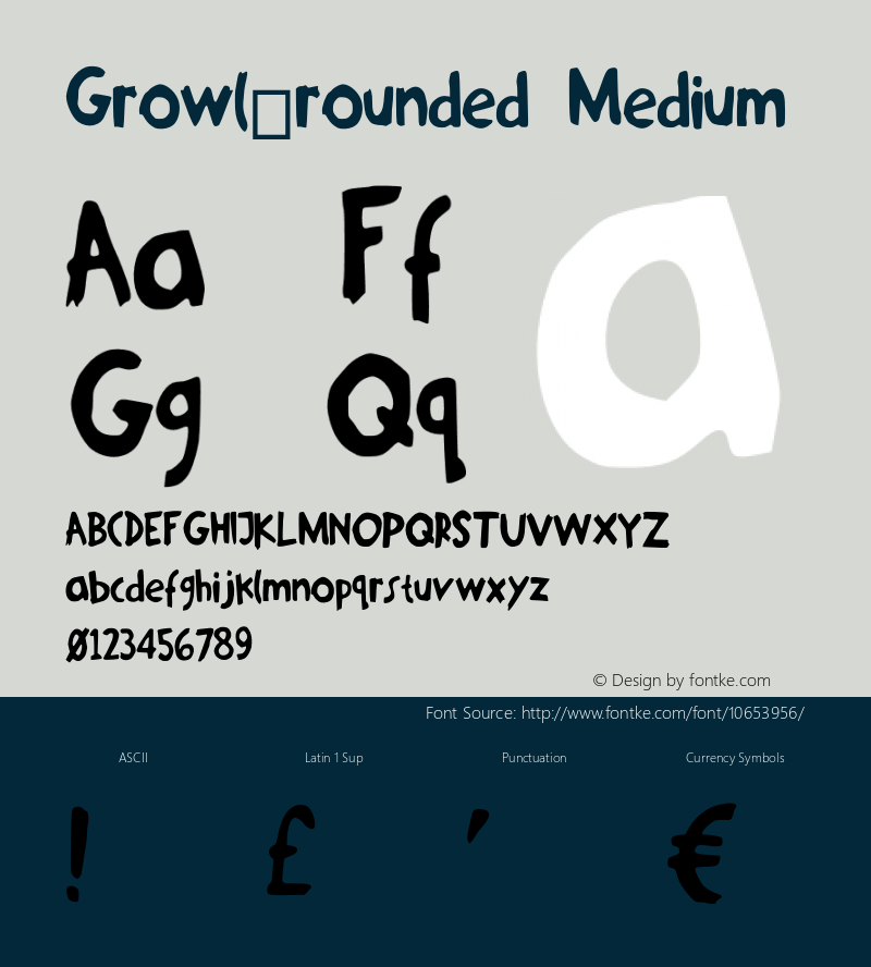 Growl_rounded Medium Version 001.000图片样张