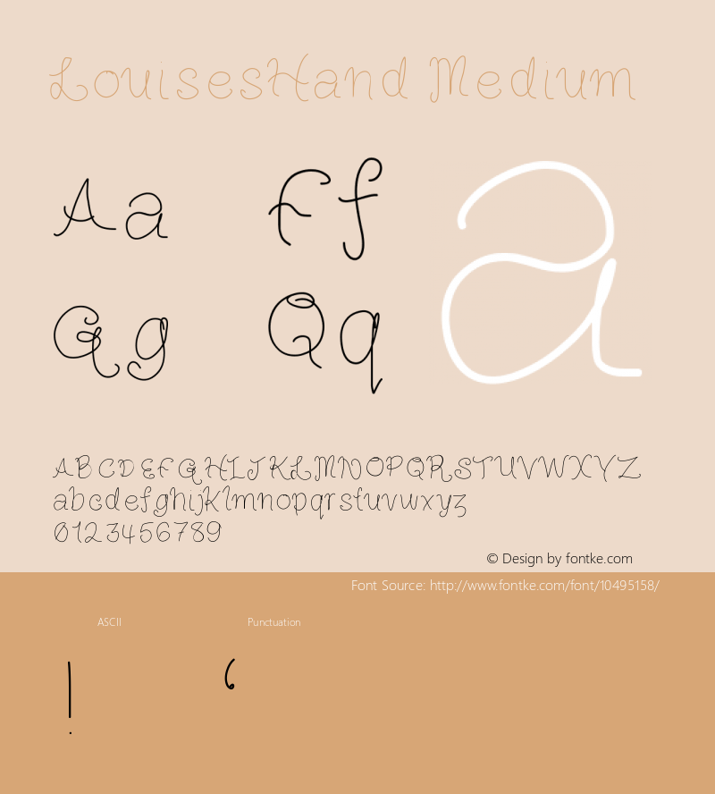 LouisesHand Medium Version 001.000图片样张