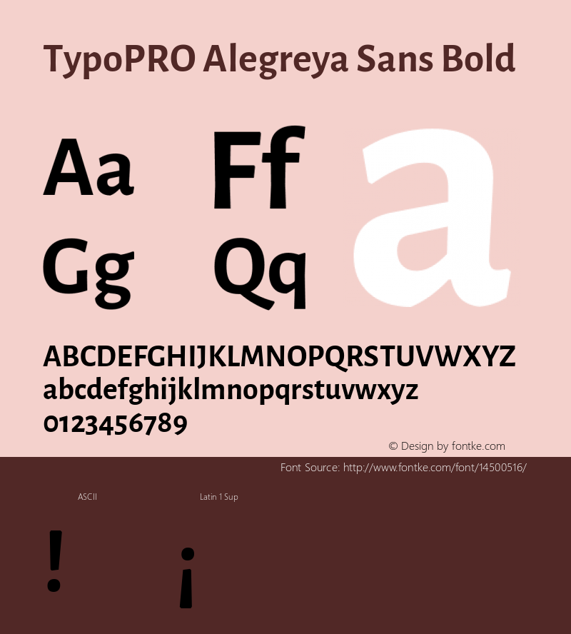 TypoPRO Alegreya Sans Bold Version 1.000;PS 001.000;hotconv 1.0.70;makeotf.lib2.5.58329 DEVELOPMENT图片样张