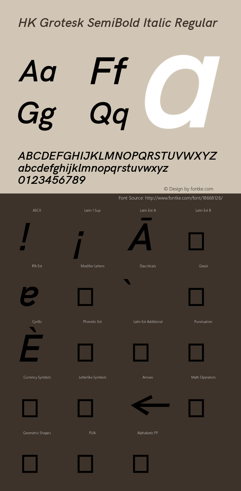 HK Grotesk SemiBold Italic Regular Version 1.000图片样张