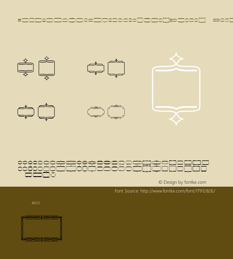 ChurchintheWildwoodExtras-Frames Regular Version 1.000;PS 002.000;hotconv 1.0.70;makeotf.lib2.5.58329图片样张