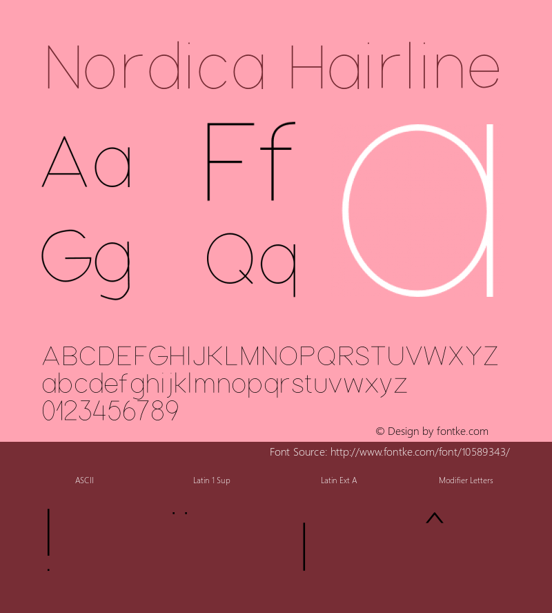 Nordica Hairline Version 1图片样张