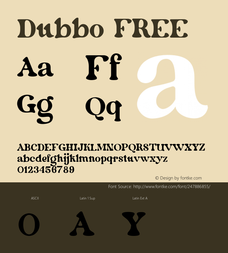 Dubbo FREE Version 1.003;Fontself Maker 3.5.8图片样张