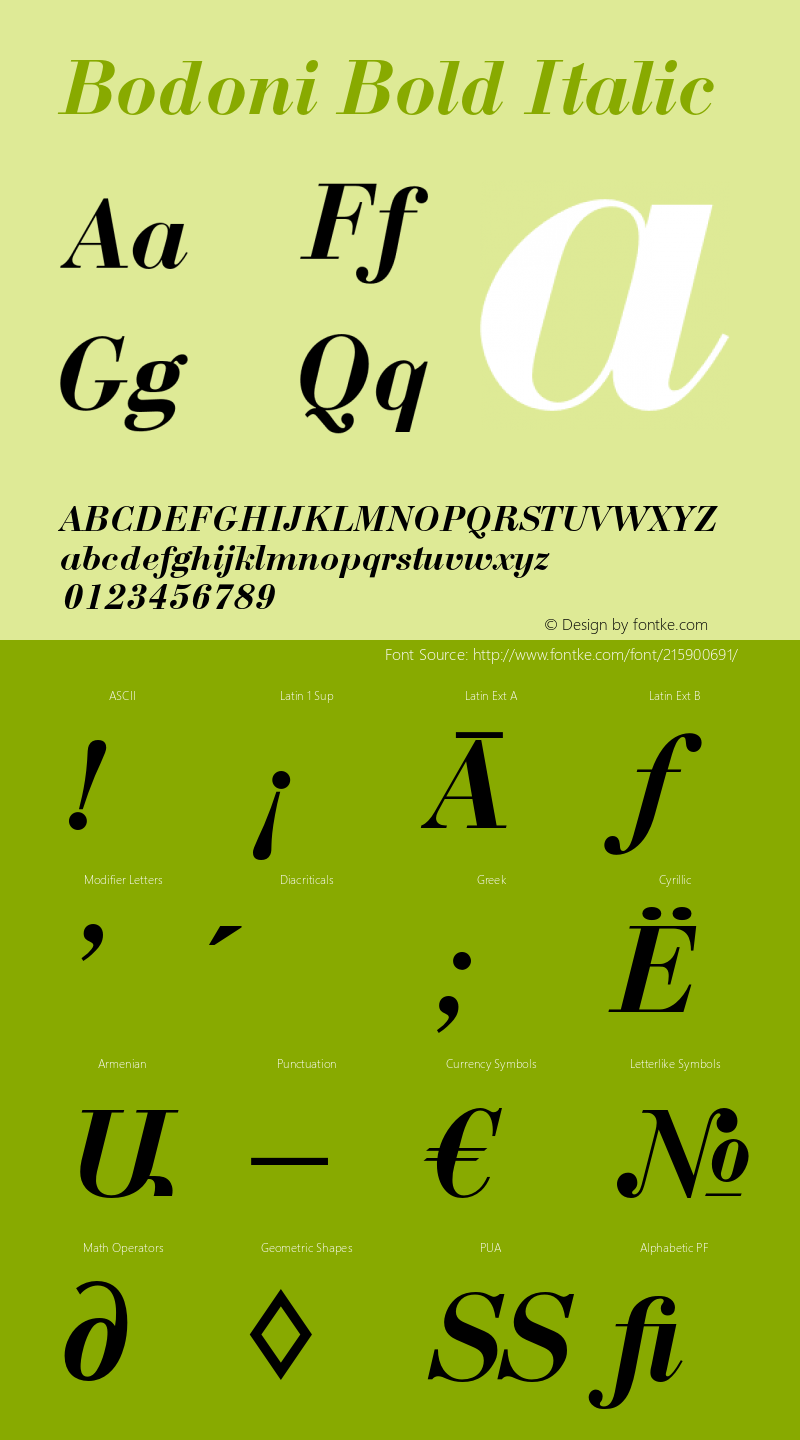 Bodoni Bold Italic Version 1.000;PS 001.001;hotconv 1.0.38图片样张