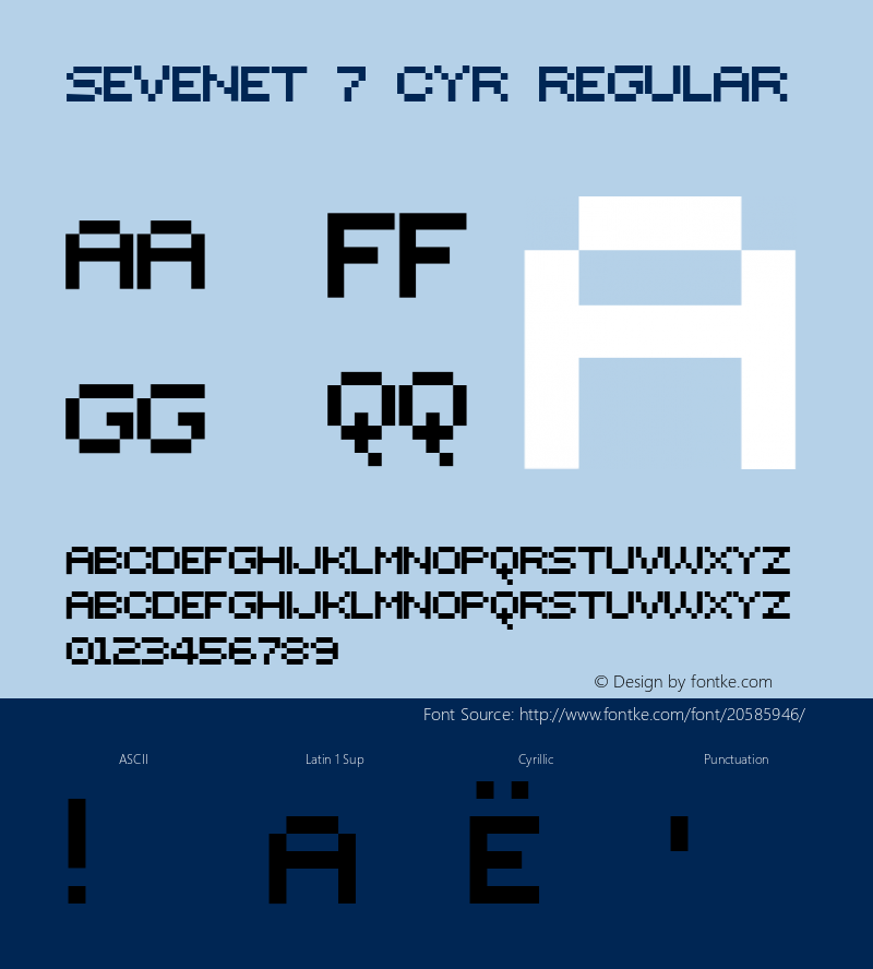 Sevenet 7 Cyr Version 1.1; 2000图片样张