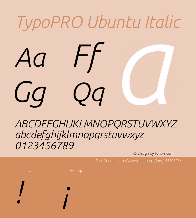 TypoPRO Ubuntu Italic 0.83图片样张