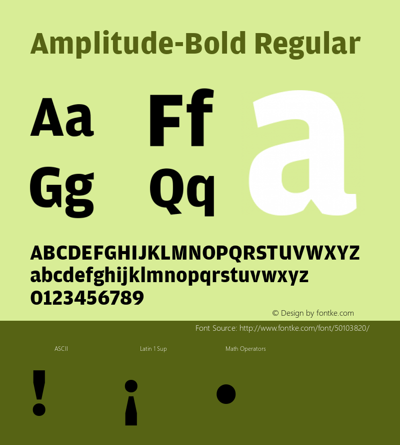 Amplitude-Bold Version 1.0图片样张