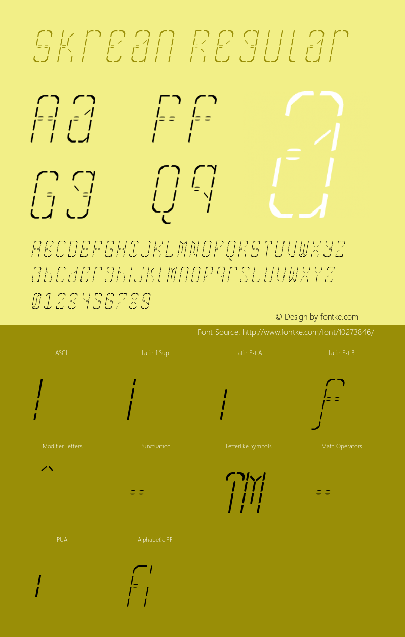 Skrean Regular 001.001图片样张