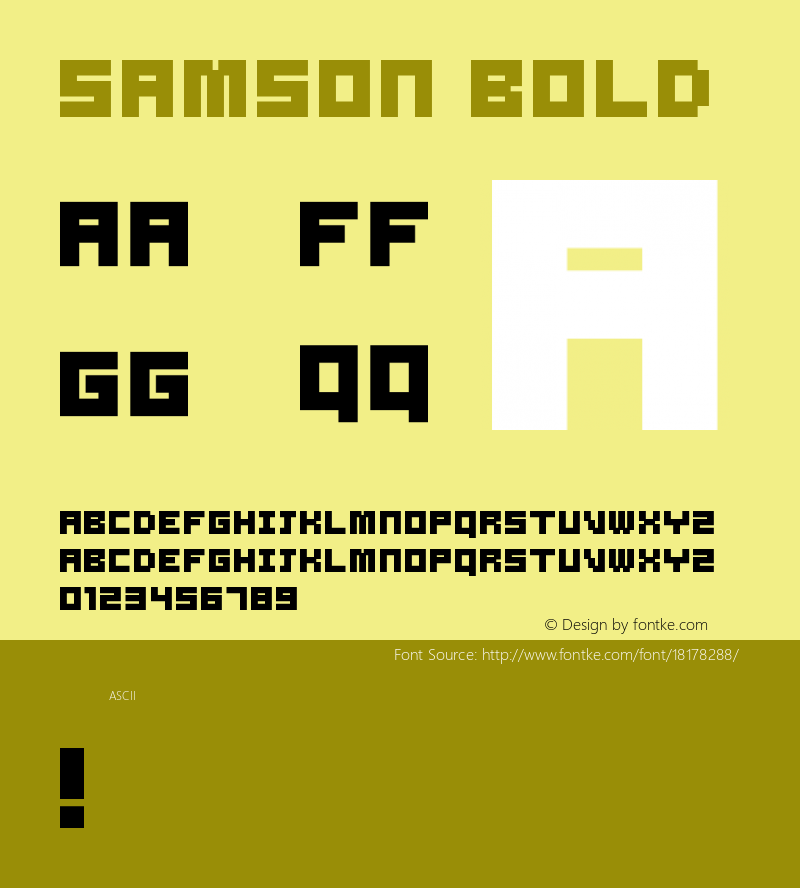 Samson Bold Version 2.00图片样张