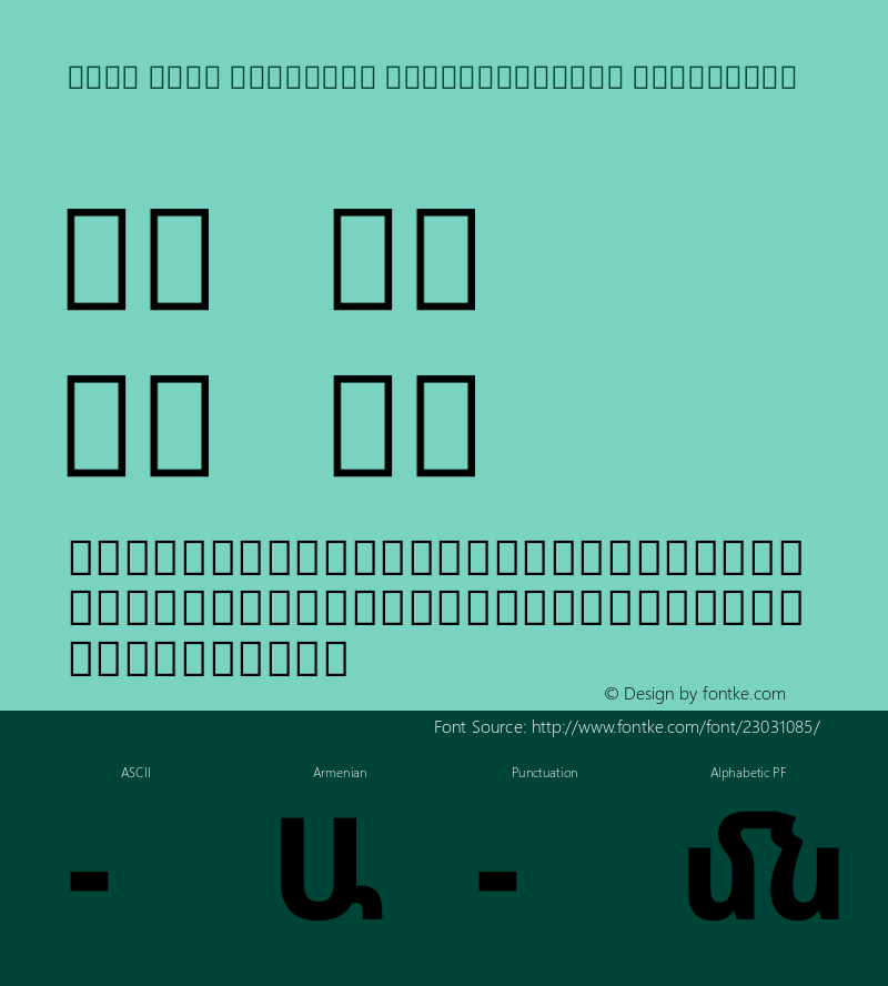 Noto Sans Armenian SemiCondensed Extra Version 1.902图片样张