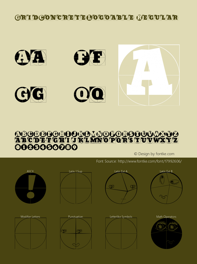 GridConcreteLogoable Regular 1.0 2005-02-16图片样张