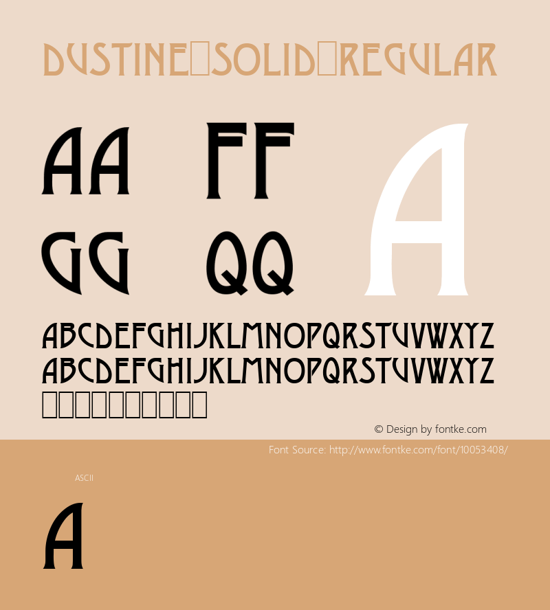 Dustine Solid Regular Version 1.10图片样张