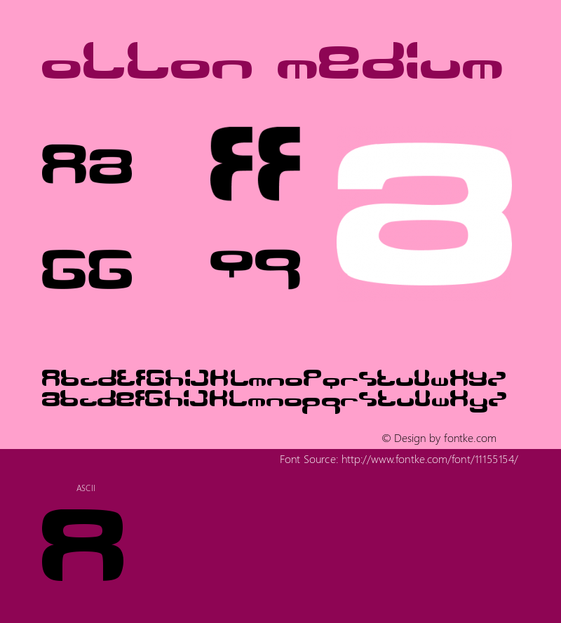 Ollon Medium Version 001.000图片样张