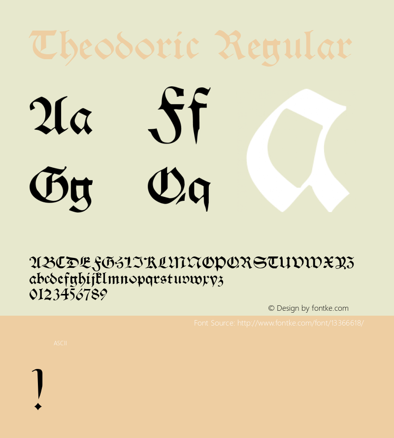 Theodoric Regular Altsys Metamorphosis:7/16/93图片样张