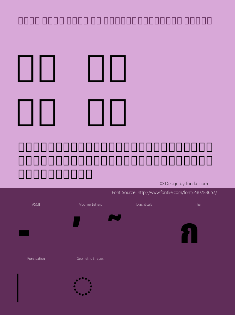 Noto Sans Thai UI ExtraCondensed Black Version 2.000图片样张