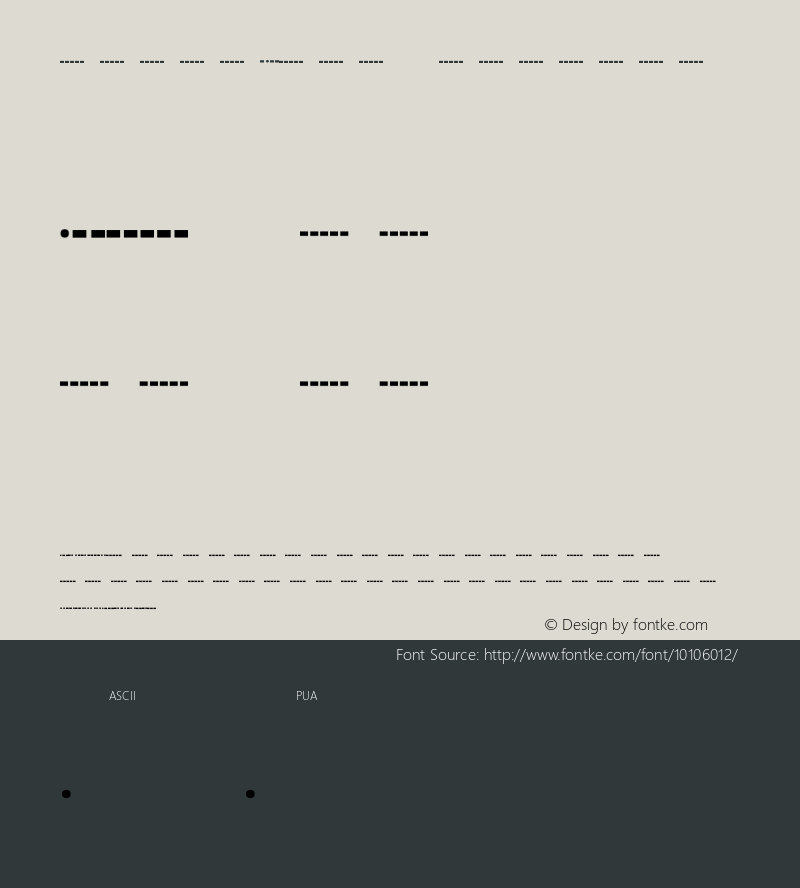 MorseCode Regular Unknown图片样张