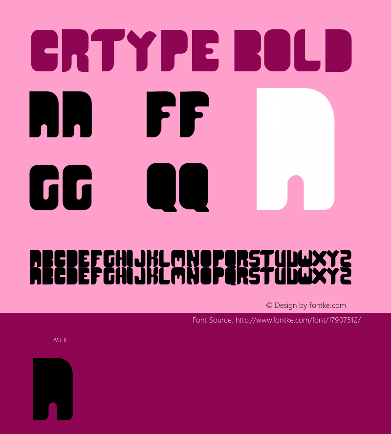 CR21TYPE Bold Version 1.000图片样张