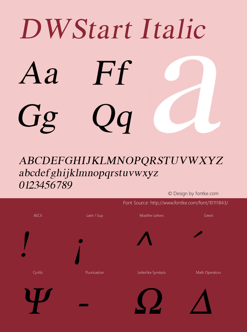 DWStart Italic 10/26/2002图片样张