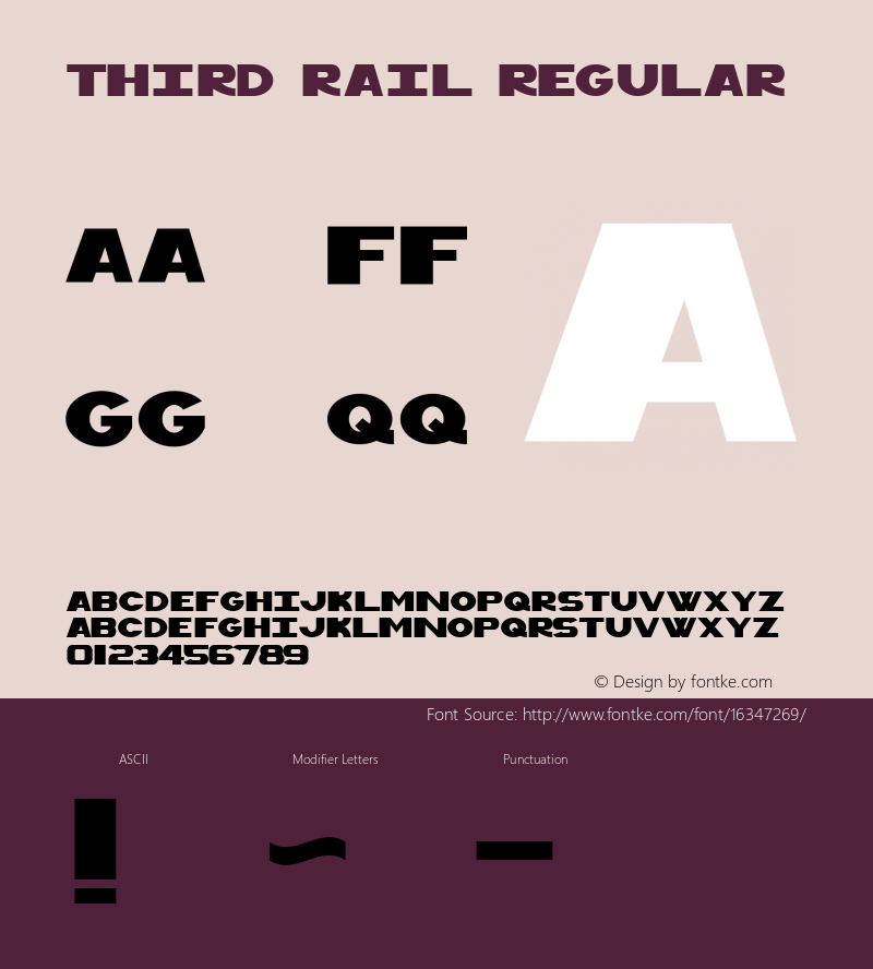 Third Rail Regular Unknown图片样张