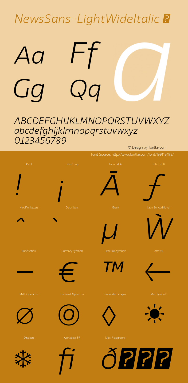 ☞NewsSans LightWide Italic Version 1.000; ttfautohint (v1.5);com.myfonts.easy.charactertype.news-sans-wide.light-italic.wfkit2.version.5puY图片样张